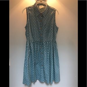 NWOT Mata Traders Sleeveless Button Dress size M